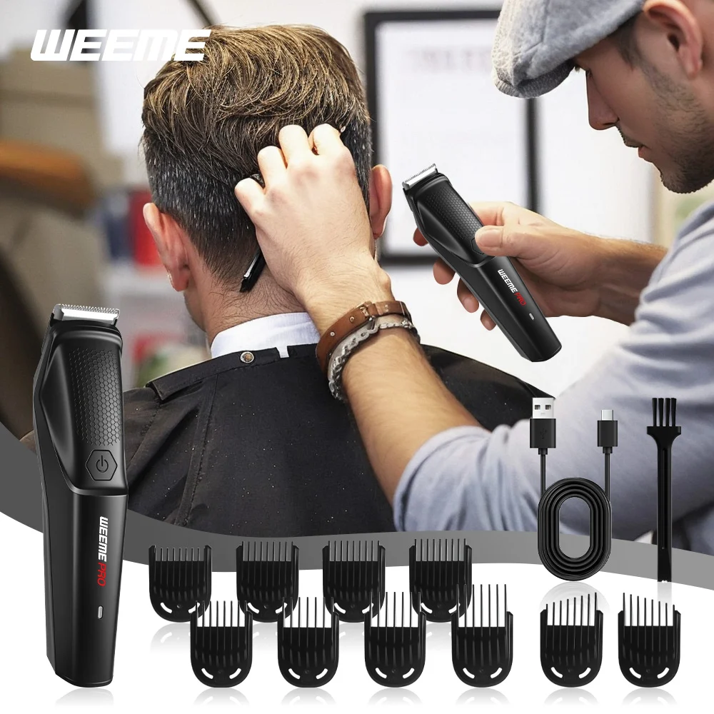 HZ-4 — Friseur mit dem vollständig sichtbaren HZ-4-Trimmer